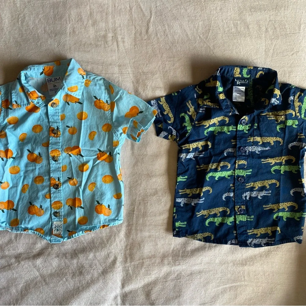 NWOT Toddler Boy Bundle of Button Down Collar T-Shirts. Set of 5. Size 2T - Picture 6 of 13